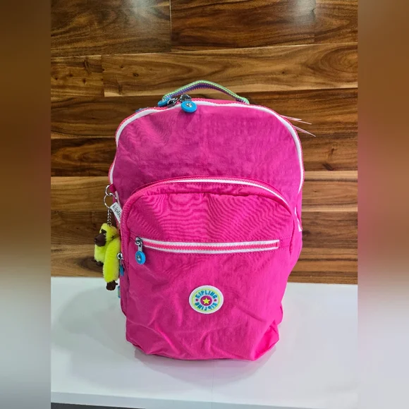 Kipling | Bags | Kipling Backpack Pink Large Laptop Bookbag  display picture 3